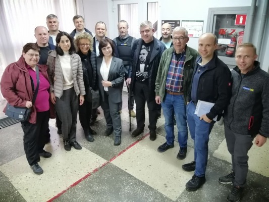 Фото на згадку в фойє спортивного комплексу Одеської політехніки