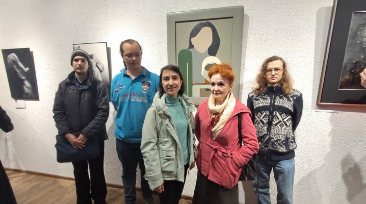 Представники Одеської політехніки під час відкриття виставки гданських художників «Воля - Солідарність з Україною»